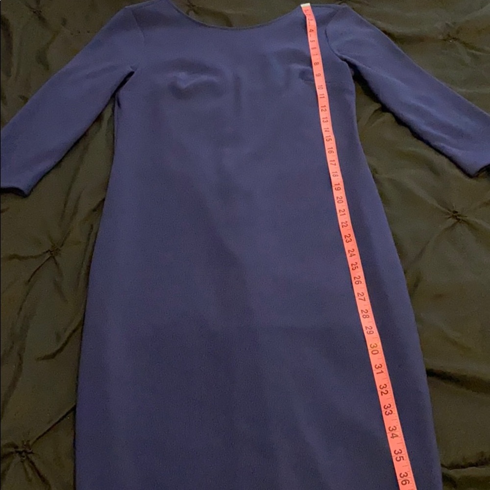 Express-Navy Blue Form Fitting Dress